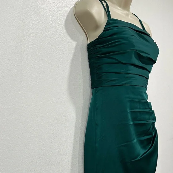 Azazie Teal Maxi Dress - Picture 10 of 16